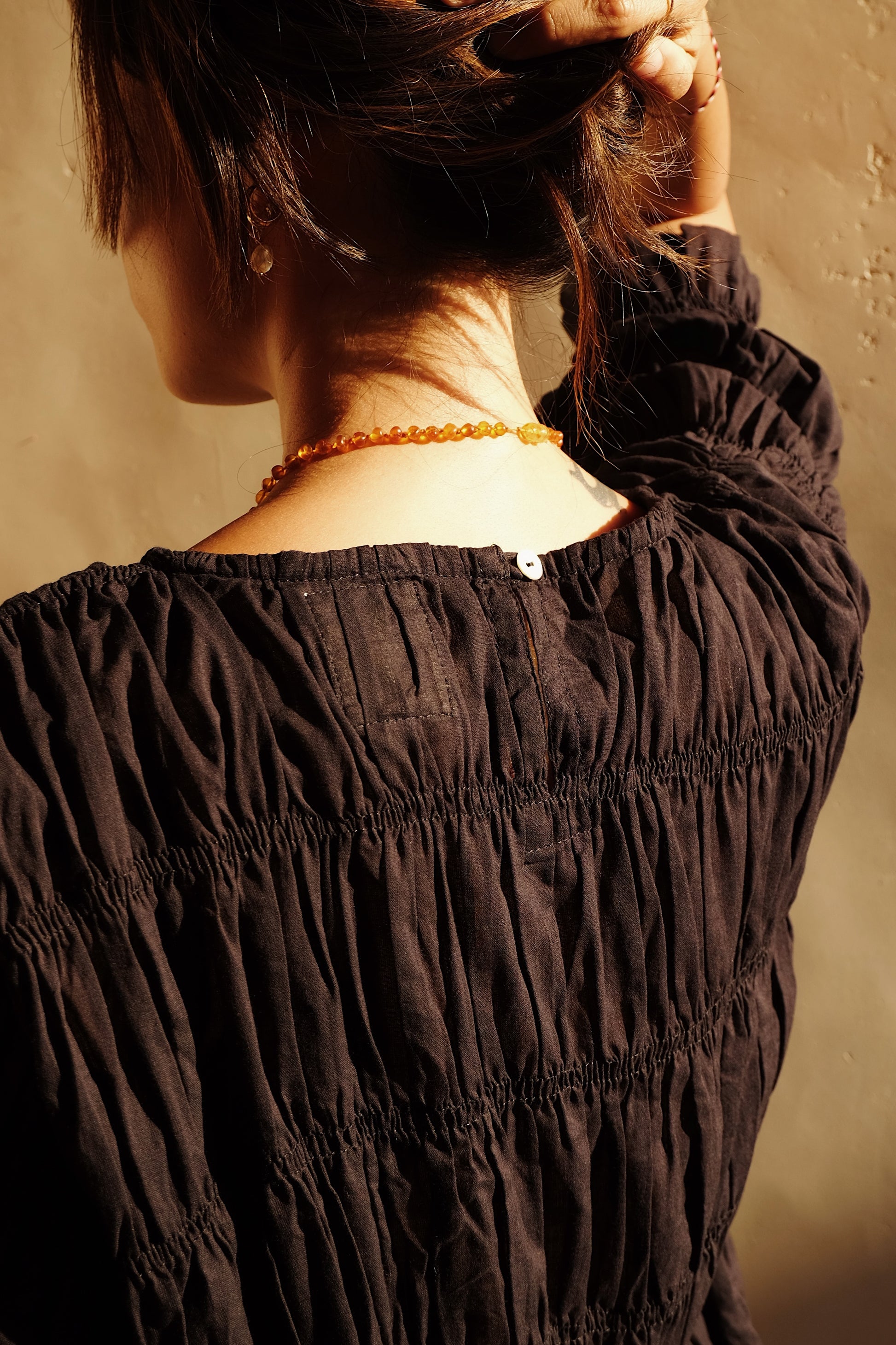 moran ruched crop top