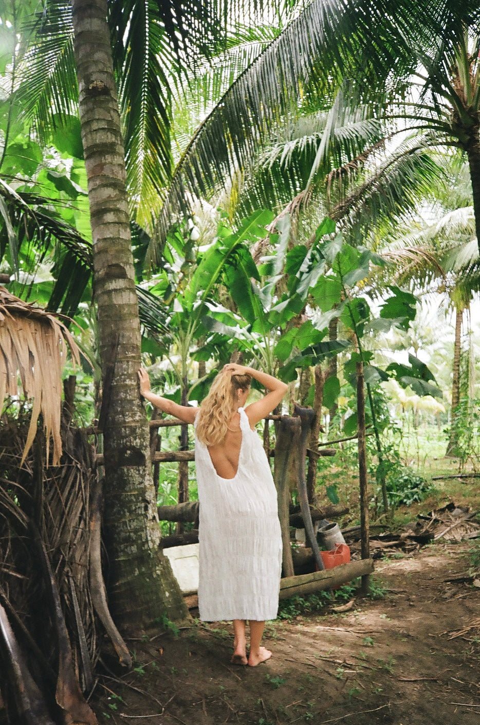 Cloud Low Back Midi Dress