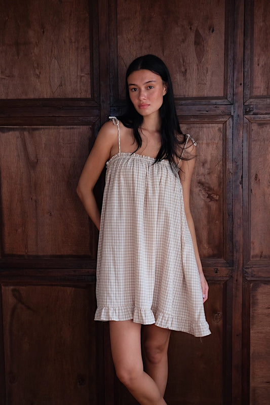 Biscuit Ruffle Mini Dress