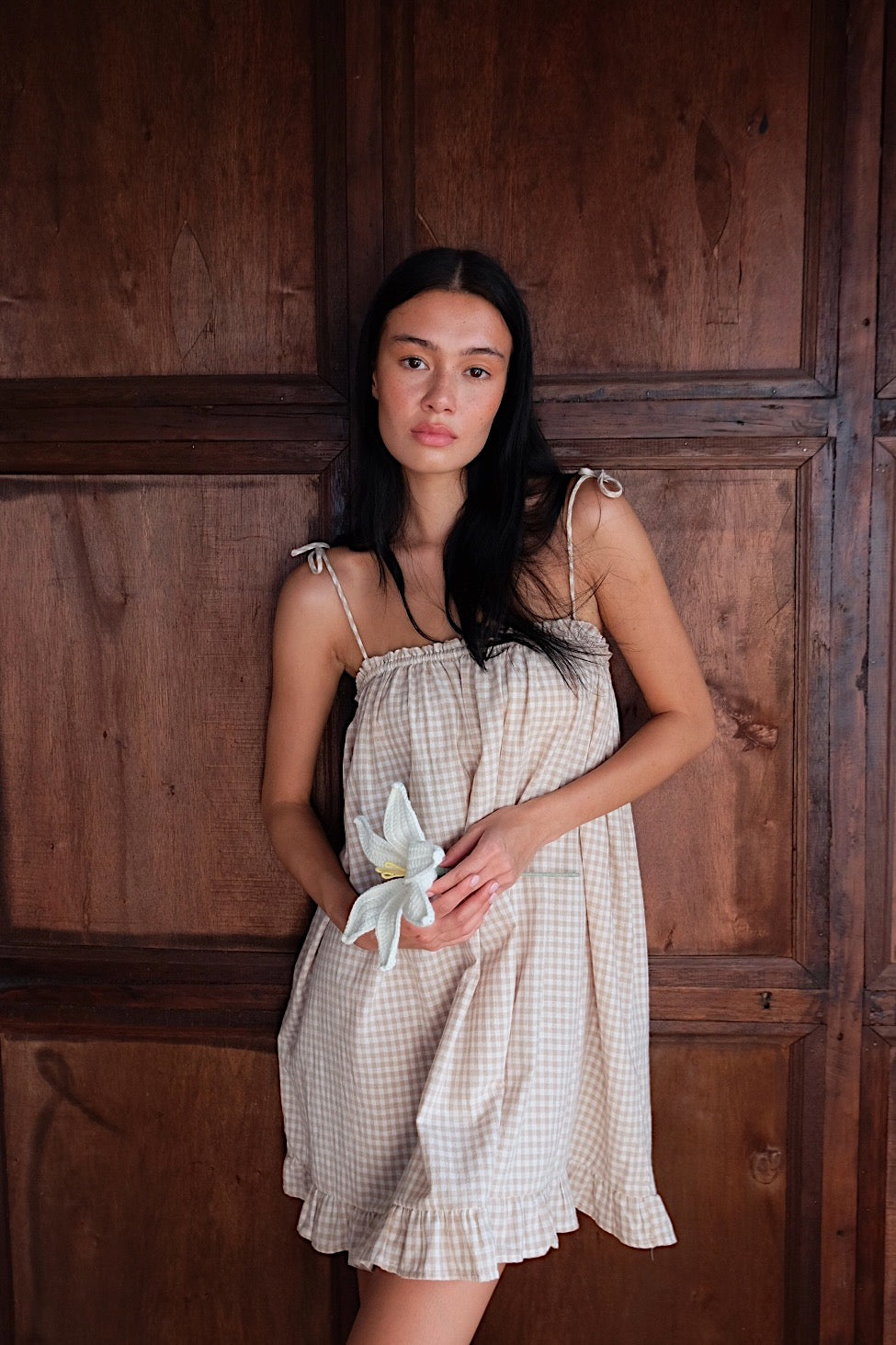 Biscuit Ruffle Mini Dress