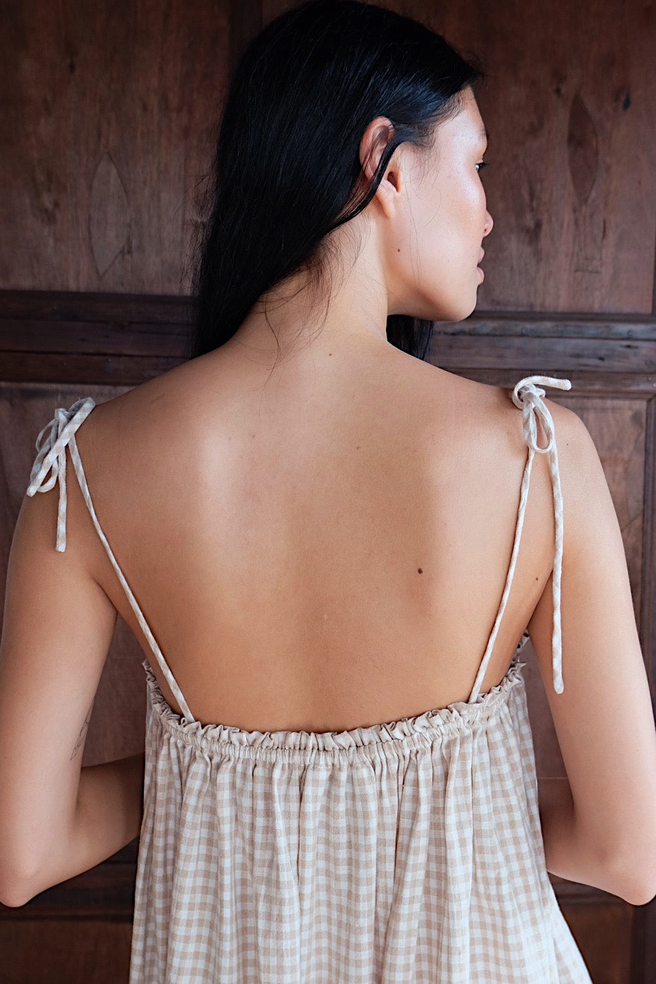 Biscuit Ruffle Mini Dress