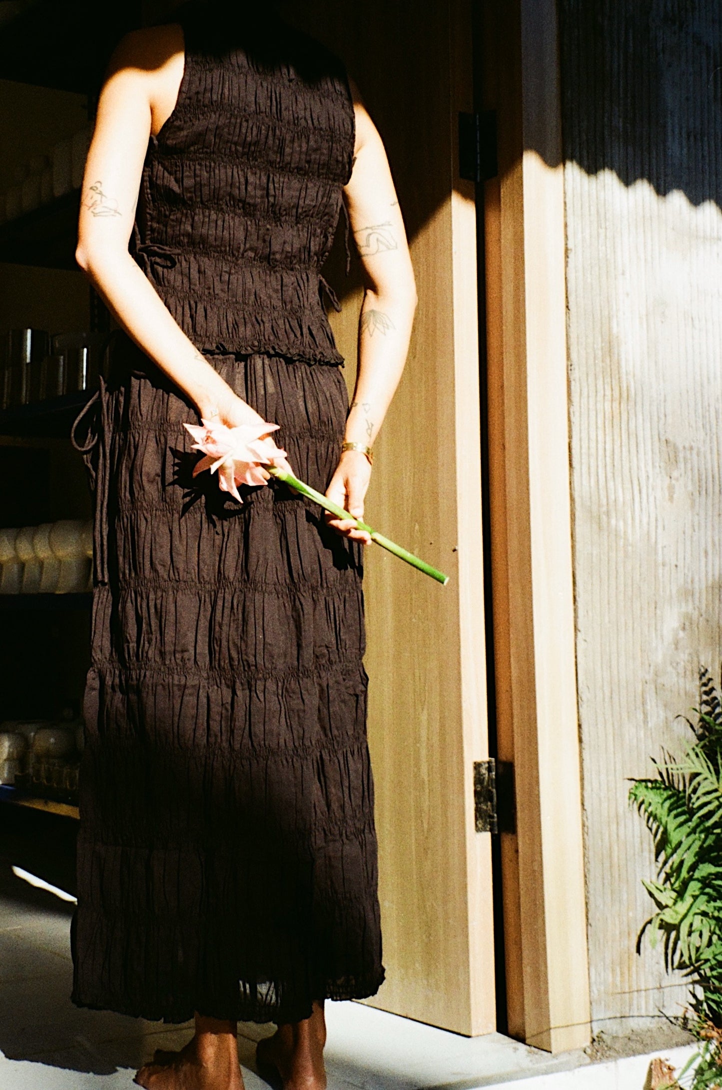 Cloud Tie Maxi Skirt