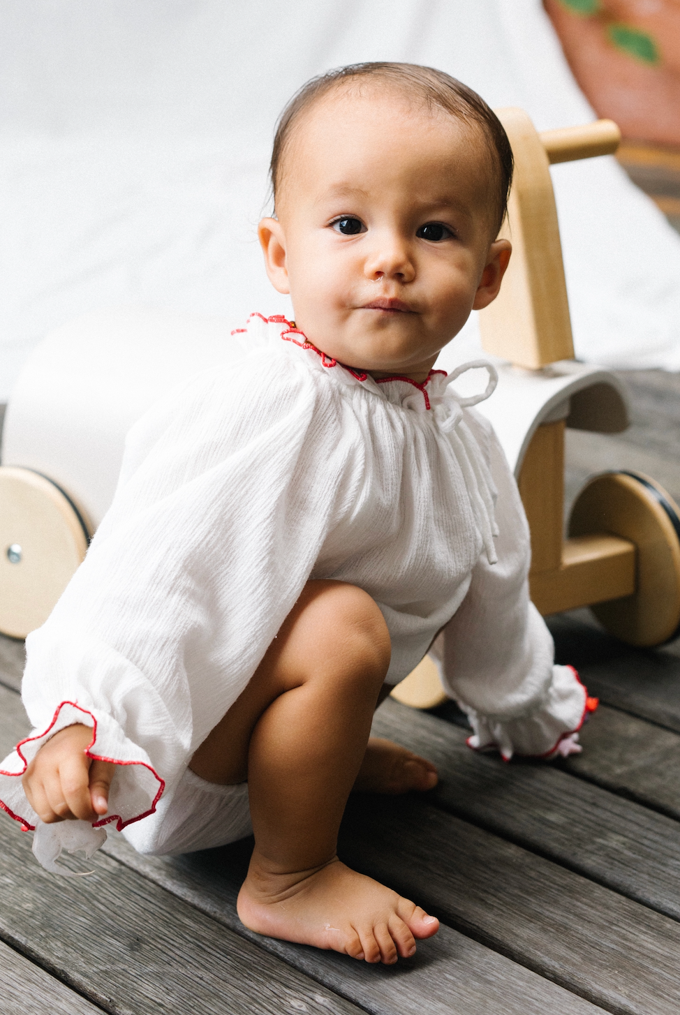 Kaba Long Sleeve Romper | BABY