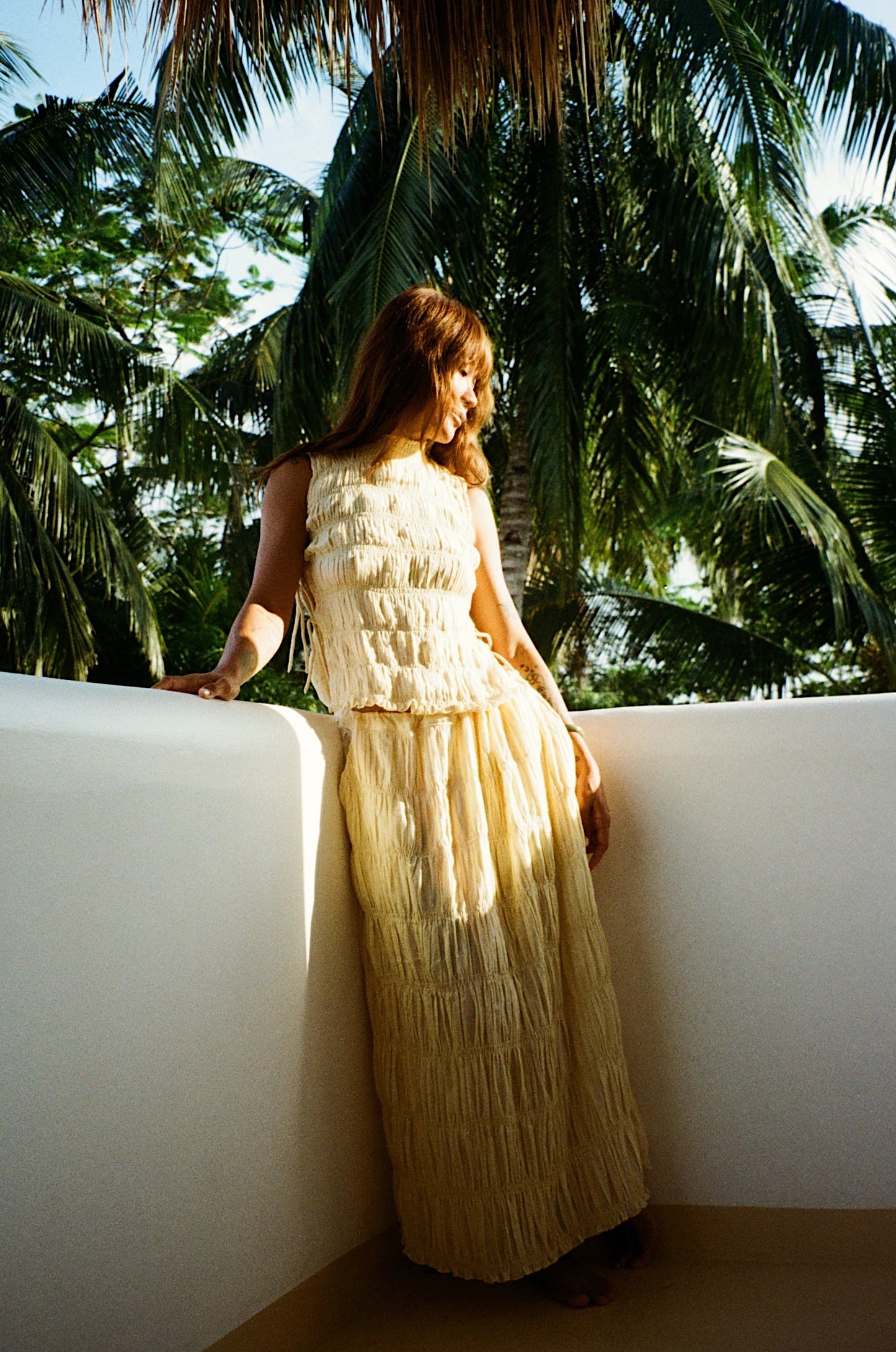 Cloud Tie Maxi Skirt