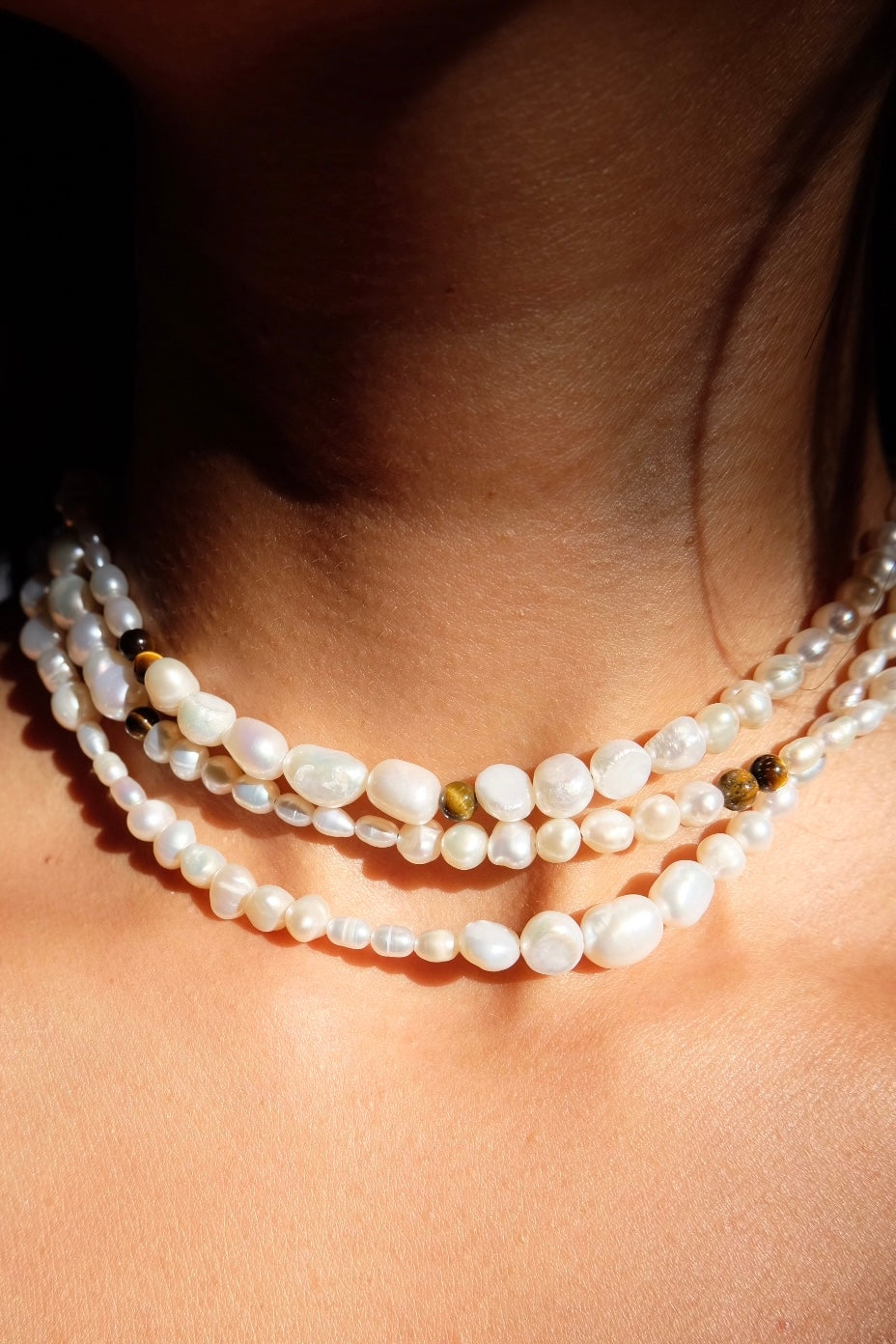 extra long pearl necklace