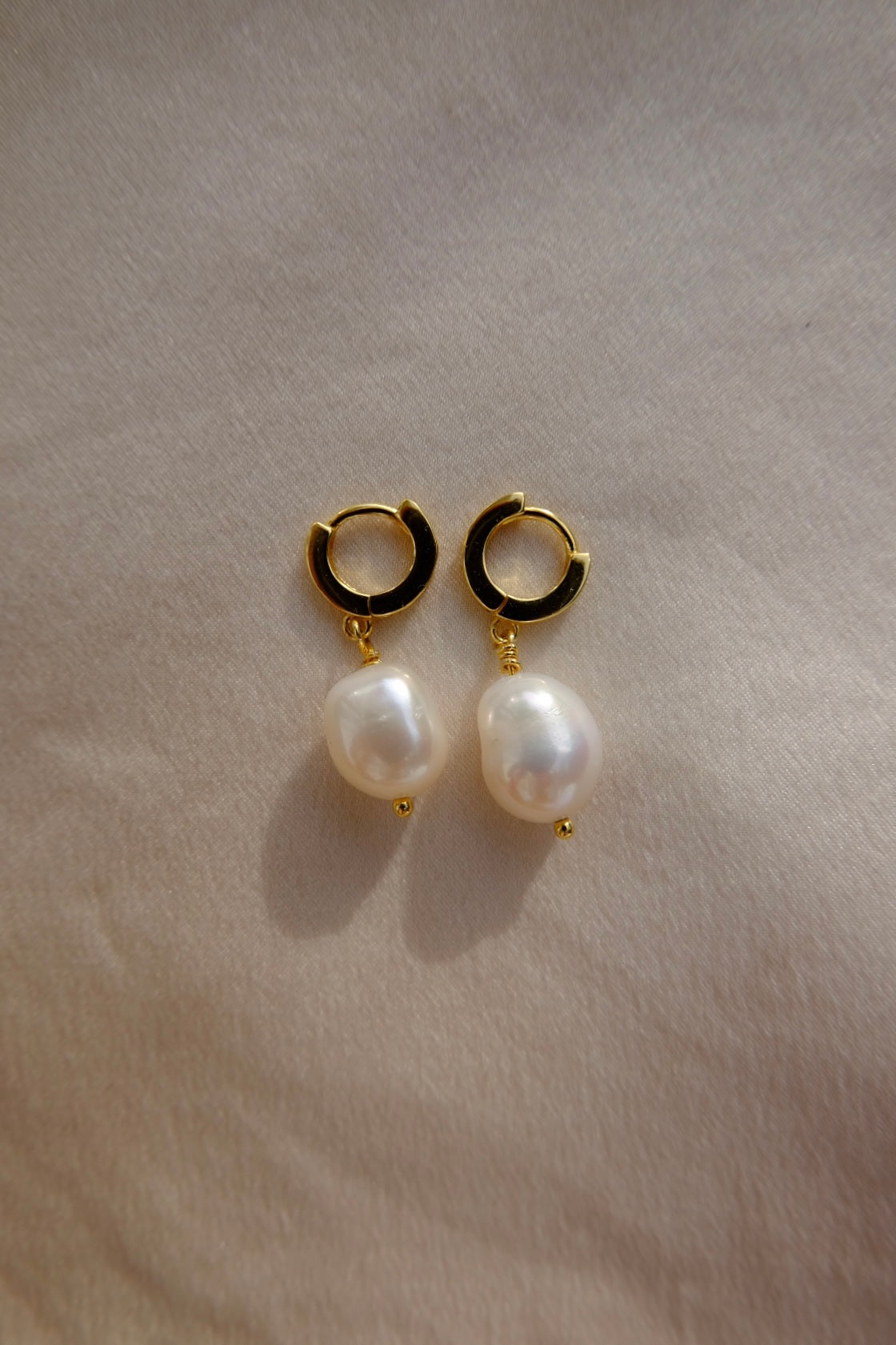 Pearl Hoops (small)